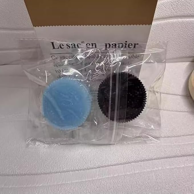 Oreo 2025 NEW PACK OF 2PCS BISCUIT STRESS RELIEF TOY - OREO TABA SQUISHY KIT FOR ANXIETY RELIEF - SQUEEZE SENSORY TOYS FOR ADULTS - PINCHING DECOMPRESSION SANDWICH SIMULATION FOR RELAXATION(BLACK AND BLUE) - Image 3
